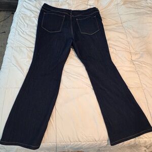 Old Navy High Rise Flare Dark Blue Jean - 18 Petite